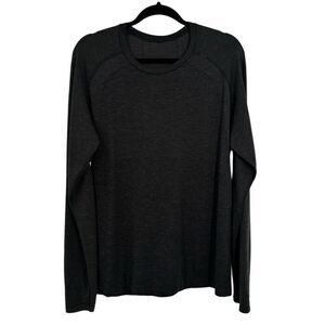 Lululemon Men’s Long Sleeve Active Tee Shirt Gray See Measurements For Size